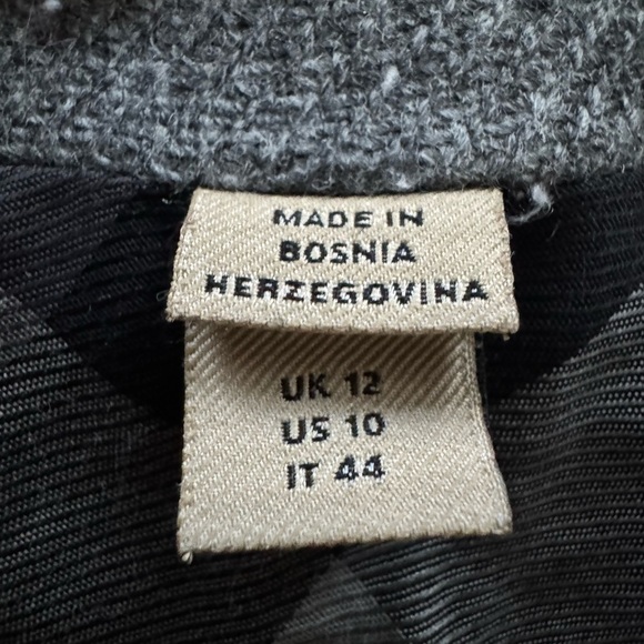 Burberry London Gray Wool & Cashmere Belted Trench Dress Coat - Picture 9 of 13